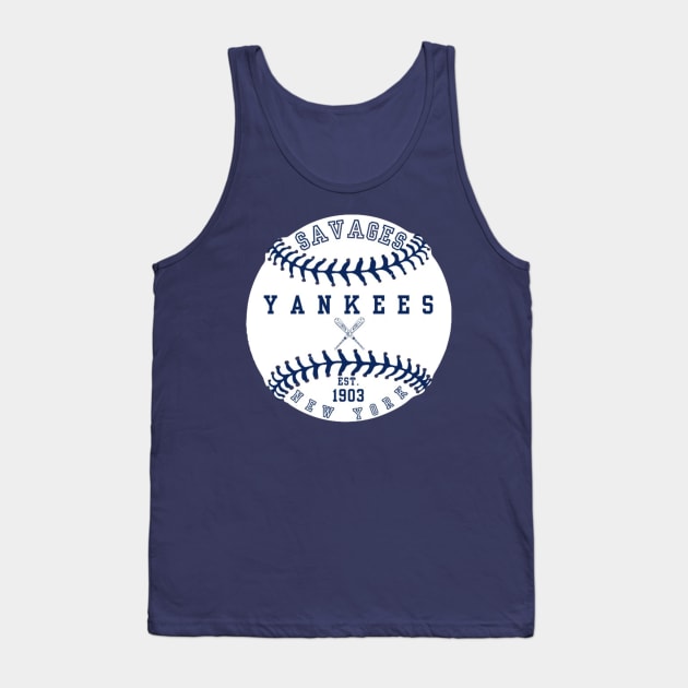 Yankees Savages Tank Top by Alexander S.